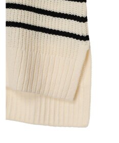 Green Parks ｍｏｋｏモール畦ニット前後差プルオーバー