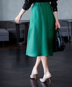 Tiaclasse フレアツイードスカート