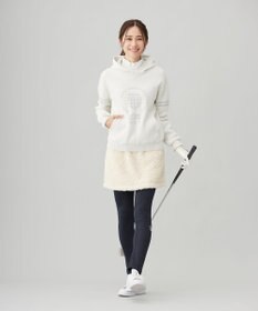 23区GOLF 【WOMEN】【ストレッチ性】フロントロゴ フーディー 日常使いにぴったりな軽やかな1着