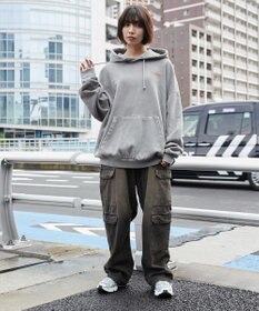 WEGO 【ユニセックス着用ITEM】ピグメントグラフィックプルパーカー
