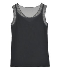 YECCA VECCA チュールMIXリブインナー