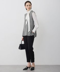 ICB 【先行予約】ライトスラブツイード Vネックジレ