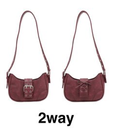 WEGO マルチWAYハーフムーンベルトバッグ