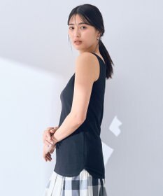 YECCA VECCA 2wayスクエアリブタンクトップ