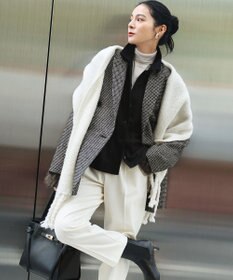 23区 S 【CLASSY.掲載/洗える】スムージーコットン タートルネック ニット