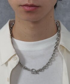 WEGO Mステンレスマンテルチェーンネックレス