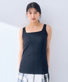 YECCA VECCA 2wayスクエアリブタンクトップ