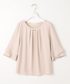 ANY SIS S 【洗える】ラッフルフレアジョーゼット ブラウス