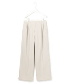 ICB 【洗える】 LinenLikeOx ワイドストレートパンツ
