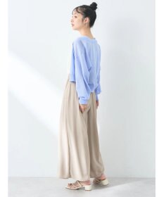 earth music&ecology シアーラメＶネックカーディガン