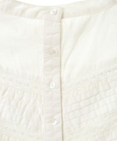 CRAFT STANDARD BOUTIQUE フリル使いマニーレースピンタックブラウス