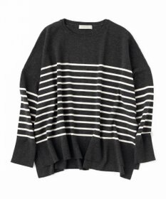 UNFILO 【洗える/抗菌防臭】マイビューティー クロップド丈ニット