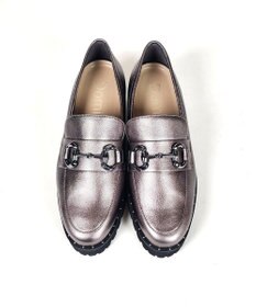 Dominic3 スタッズピース レザーローファー