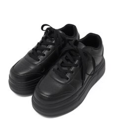 WEGO ボリュームレースアップ厚底スニーカー