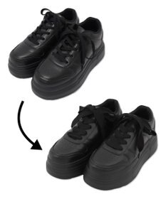 WEGO ボリュームレースアップ厚底スニーカー