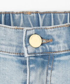 ANY 【大好評につき新色登場/洗濯機可/ウエストゴム/ストレッチ】ワイドデニムパンツ