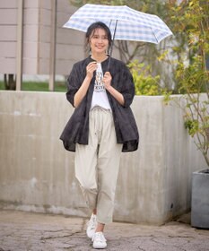 ANY 【晴雨兼用】ギンガムチェックパラソル