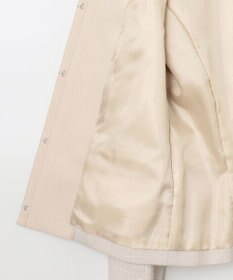 ANY SIS 【セットアップ対応】リップルボーダー ノーカラー ジャケット