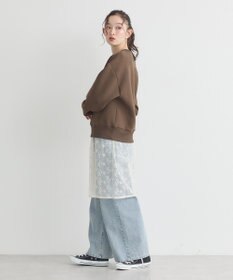 earth music&ecology Ｃｈａｍｐｉｏｎ×ｅｍａｅポンチハートスウェット