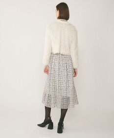 GRACE CONTINENTAL フリンジニットカーディガン