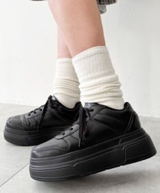 WEGO ボリュームレースアップ厚底スニーカー