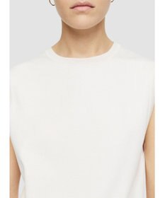 JOSEPH 【洗える】マーセライズコットン　ラウンドネックタンクトップ