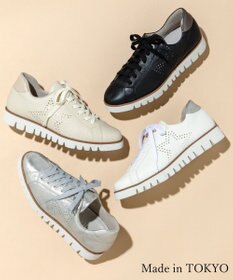 Dominic3 スターパンチングレザースニーカー