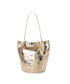 UNBILLION カシュカシュ cachecache / クラッシュメタリック肩入れバケツトートバッグ