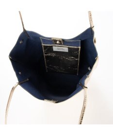 UNBILLION カシュカシュ cachecache / クラッシュメタリック肩入れバケツトートバッグ