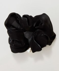 Phoebe ボリューミーシアーシュシュ　ブラック/パール/大ぶり