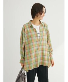 Green Parks チェック柄シャツチュニック