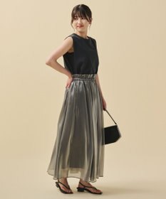 uncrave 【手洗い可】ブライトシャンブレー スカート（uncrave STANDARD）