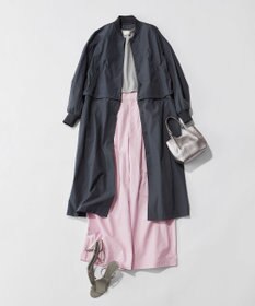 uncrave 【ご好評につき追加生産】カラータイプライター タックワイドパンツ（uncrave WHITE）