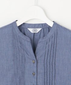 J.PRESS LADIES 【洗える】ラミーポプリン 前開き ブラウス