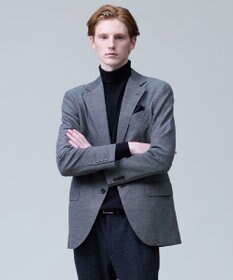 J.PRESS MEN 3シーズン着られる上質素材【ストレッチ / 吸水速乾 / 洗える / 消臭】AXIO 3ポジションジャージー ジャケット ライトグレー系