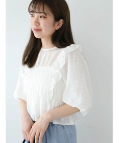 Green Parks ・ＥＬＥＮＣＡＲＥ　ＤＵＥ　シャドーチェックブラウス