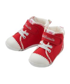 MIKI HOUSE HOT BISCUITS 【11.5-13.5cm】 小花柄 パイピング ファーストベビーシューズ