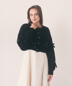 Maison de FLEUR 絆のリボンカーディガン