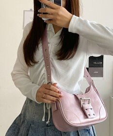 WEGO マルチWAYハーフムーンベルトバッグ