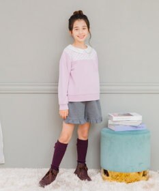 組曲 KIDS 【110-140㎝】レース トレーナー