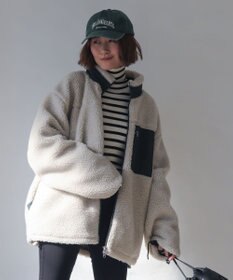 WEGO 【2025年秋冬新作アイテム/ユニセックス着用ITEM/SMLサイズ展開】ボアブルゾン