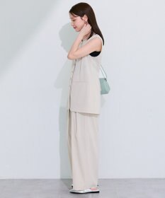Green Parks クルーネック多釦ジレ
