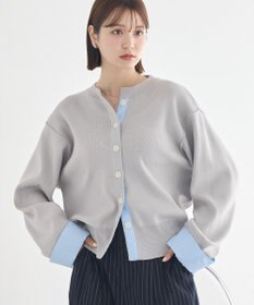 earth music&ecology フェイクレイヤードカーディガン