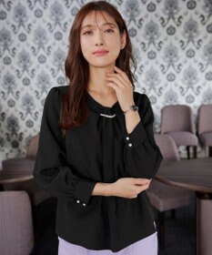 Tiaclasse L 【ダブルクロス】2wayボウタイ風ブラウス