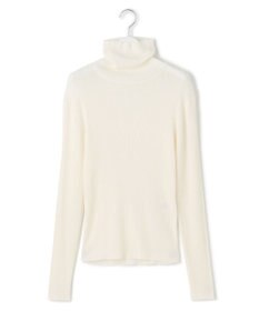 23区 【SLOW/一部店舗限定】シアーリブ タートルネックニット