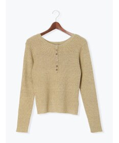 Te chichi ヘンリーネックマーブルニット