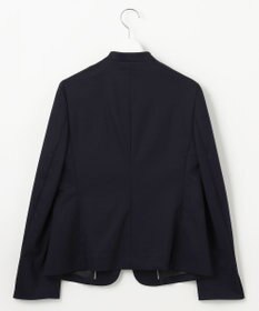 J.PRESS LADIES 【セットアップ対応・洗える・抗菌防臭】T/Cポンチ ノーカラー ジャケット