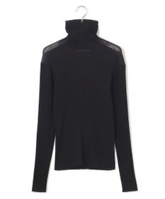 23区 【SLOW/一部店舗限定】シアーリブ タートルネックニット