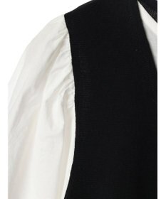 Green Parks ベスト風ドッキングニットプルオーバー