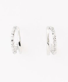 ICB ダブルループピアス シルバー系